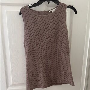 Banana Republic Taupe Chevron Tank Top